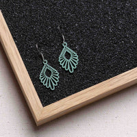 Mindful Mini Wooden Drop Earrings – feather-light, delicate, hypoallergenic — Ansicht 6