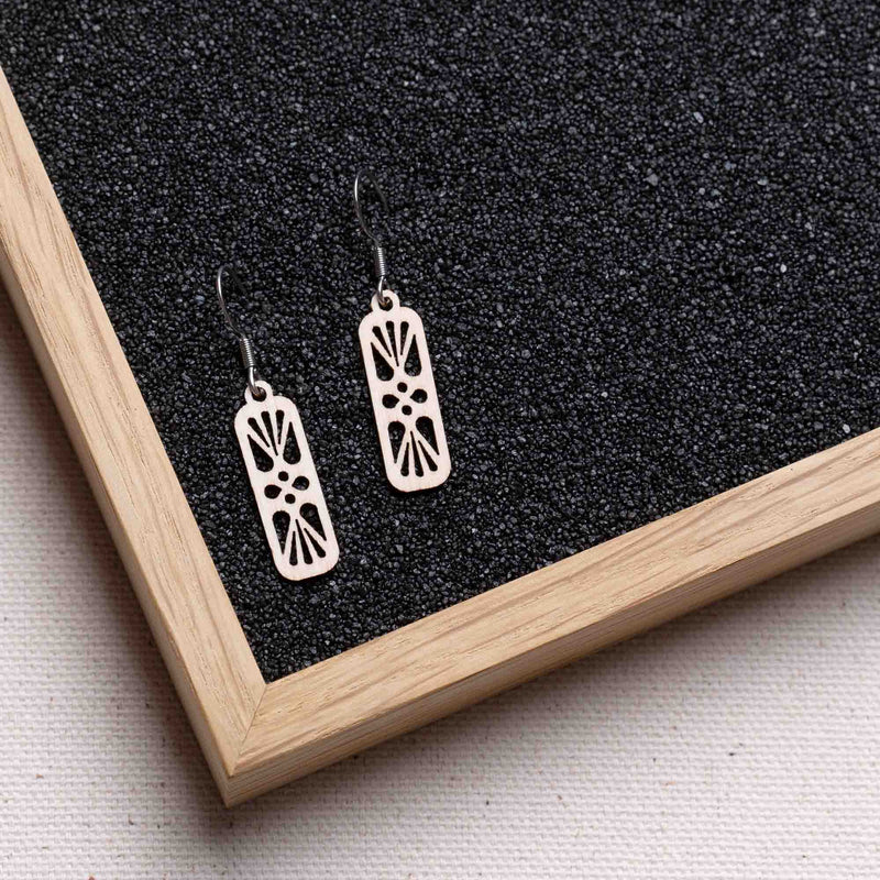 Harmony Wooden Earrings – feather-light, delicate, hypoallergenic — Ansicht 21