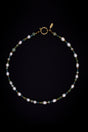 Olivia Pearl Necklace - Natural Pearls & Swarovski with Stainless Steel Clasp