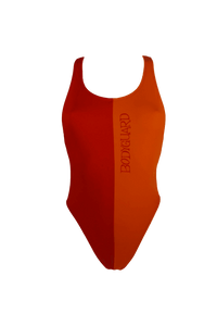 MOROCCAN HEAT – One Piece Sports Swimsuit | Retro look | High Leg Cut | Sustainable ECONYL® — Ansicht 4