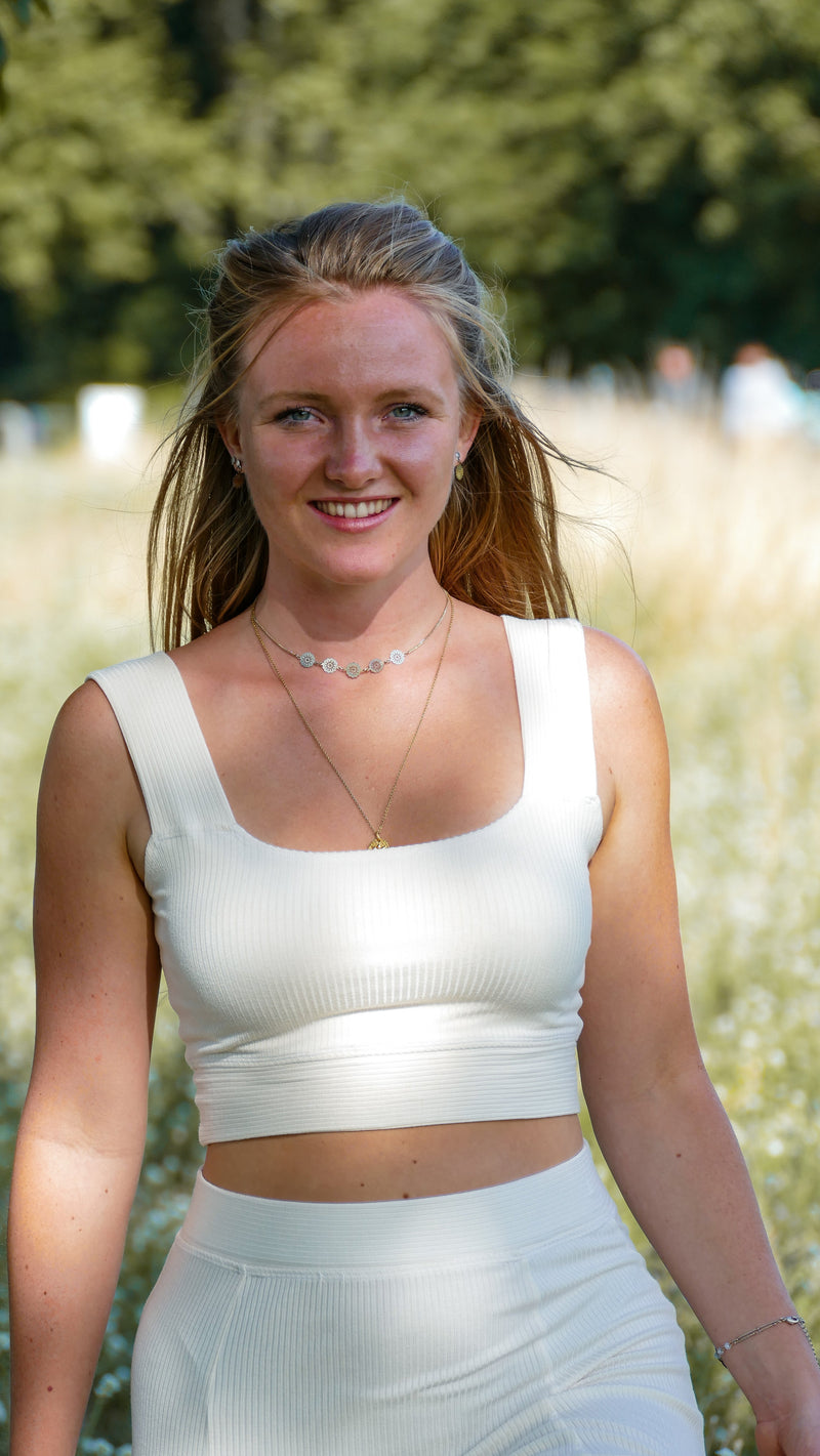 FARRAH Crop Top shell double-layered - Shell White — Ansicht 12