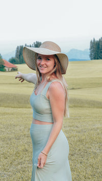 FARRAH Crop Top mint – Lyocell with lacing, sustainable & comfortable — Ansicht 8