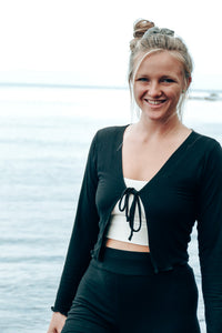 FARRAH crop cardigan black  — Ansicht 8