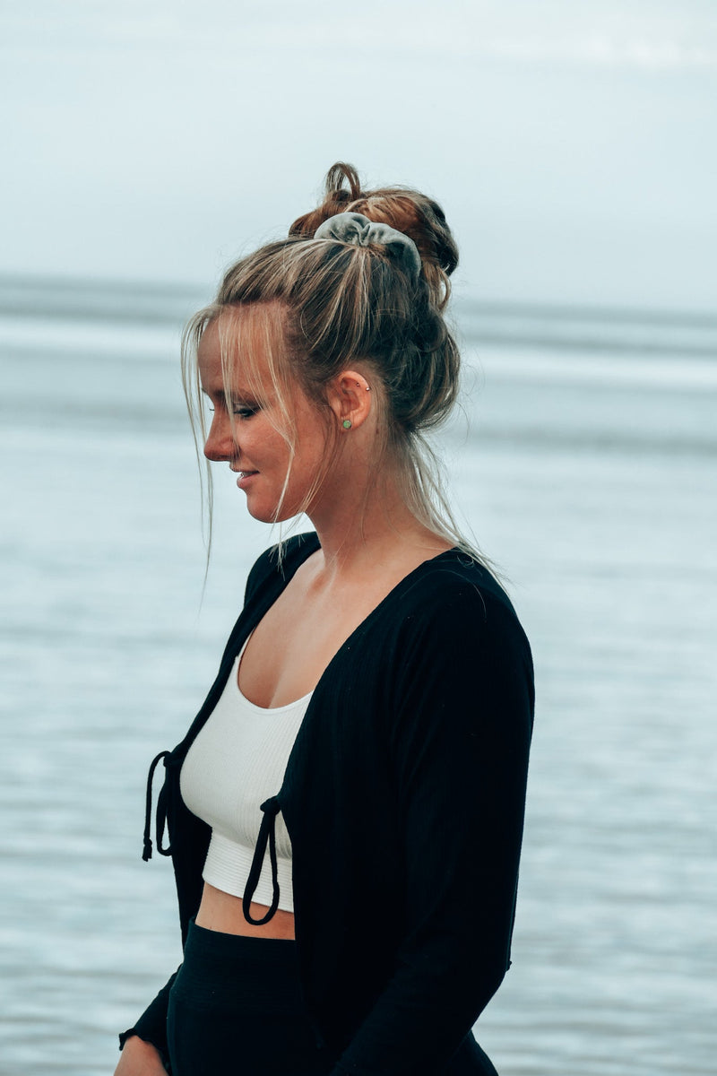 FARRAH crop cardigan black  — Ansicht 4