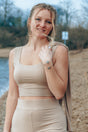 FARRAH Crop Top warm sand – Fair | Soft | Summer-light