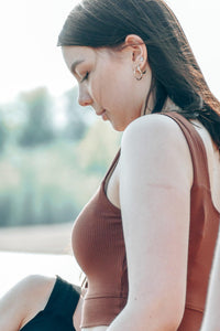 Farrah Crop Top Pecan – Elastic TENCEL™ Lyocell — Ansicht 6