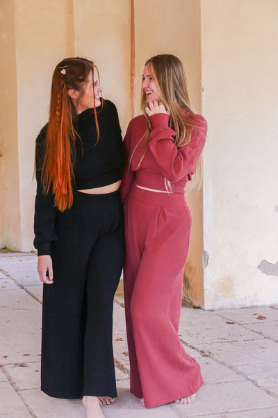 Aila Comfy Pants Cider – Nachhaltige Wohlfühlhose LENZING™ Viskose Hoher Bund