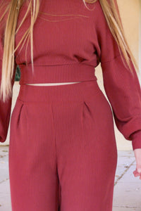 Aila Comfy Pants Cider – Nachhaltige Wohlfühlhose LENZING™ Viskose Hoher Bund — Ansicht 8
