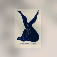 Chillng blue Papiers Decoupes Art Poster – Abstract Fine Art Print in vier Größen — Ansicht 3