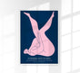 Chilling pink Papiers Découpés Art Poster – Cut-Out Wandbild