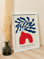 Art Print "Red vase blue flowers" – Papiers Découpés A3