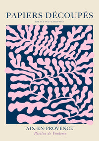 Pink & Blue Papiers Découpés – Fine Art Poster von Patroa Studio — Ansicht 4
