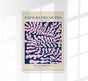 Pink & Blue Papiers Découpés – Fine Art Poster von Patroa Studio