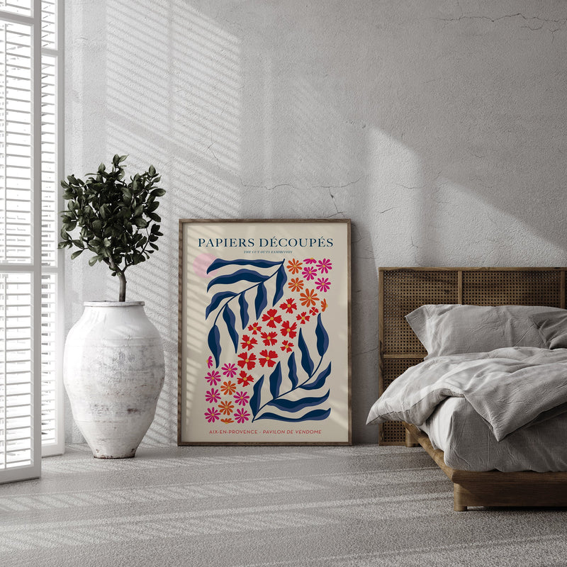 Flower Trail Papiers Découpés Art Poster – Modern & Verspielt — Ansicht 2