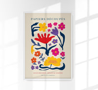 Flowers Composition Nr. 3 Papiers Découpés Art Poster – Kunstdruck Blumen — Ansicht 1