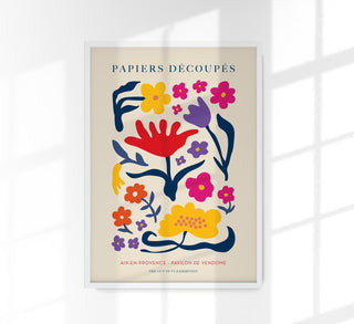 Farbenfrohes Fine Art Poster oder Canvas mit Collagenmotiv, Größen A3 bis A0, ohne Rahmen, individuell präsentierbar.
