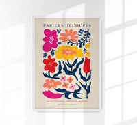 Flowers Composition Nr. 1 Papiers Découpés Art Poster – Modern, Verspielt, Kreativ — Ansicht 1
