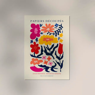 Flowers Composition Nr. 1 Papiers Découpés Art Poster – Kreativ | Verspielt | Modern