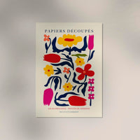 Flowers Composition Nr. 2 Papiers Découpés Art Poster – Wandbild Modern — Ansicht 3