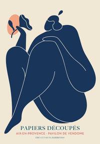 Woman with a Flower Papiers Découpés Art Poster – Handgefertigt Berlin — Ansicht 4