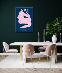 Woman with a Flower II (Pink) – Papiers Découpés Art Poster Fine Art Print — Ansicht 2