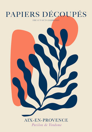 Fluid Forms Papiers Découpés Art Poster – Fließend | Abstrakt | Dynamisch