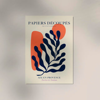 Fluid Forms Papiers Découpés Art Poster – Fließend | Abstrakt | Dynamisch