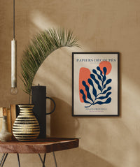 Fluid Forms Papiers Découpés Art Poster – Abstract Collage Flowing Shapes — Ansicht 2