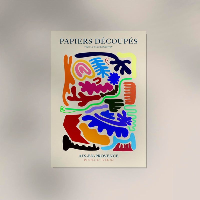 Caos form Papiers Découpés – Abstrakt Cut-Out Kunstdruck Fine Art — Ansicht 2