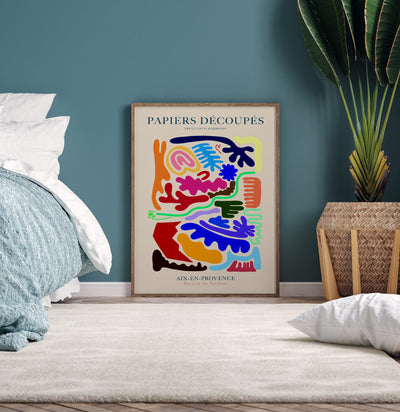 Caos form Papiers Découpés – Abstrakt Cut-Out Kunstdruck Fine Art