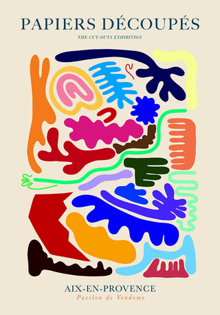 Caos form Papiers Decoupes – Abstrakt | Cut‑Out Stil | Fine Art