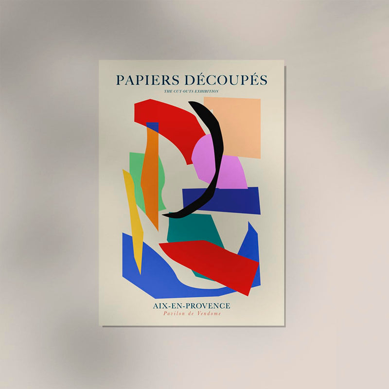 Abstract Cut Outs Papiers Découpés – Fine Art Print | Abstract Collage | UV resistant — Ansicht 3