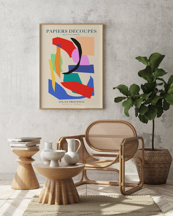 Abstract Cut Outs Papiers Découpés – Fine Art Print | Abstract Collage | UV resistant