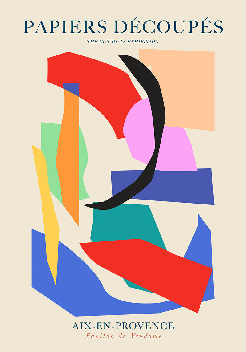 Abstract Cut Outs Papiers Découpés – Fine Art Print | Abstract Collage | UV resistant — Ansicht 4
