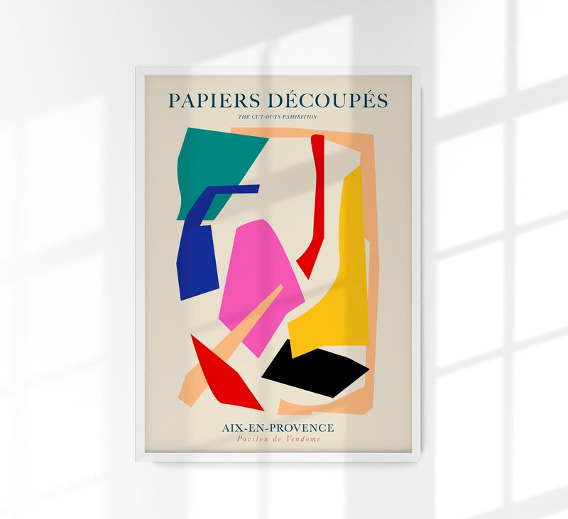 Vivid Abstract Cut-outs – Colorful Shapes Fine Art Print | Modern Art Poster — Patroa Studio