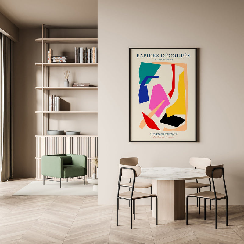 Vivid Abstract Cut-outs – Colorful Shapes Fine Art Print | Modern Art Poster — Ansicht 4