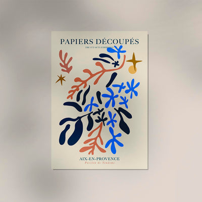 Organic Forms Papiers Découpés Art Poster – Fine Art Print Modern Abstract UV-resistent
