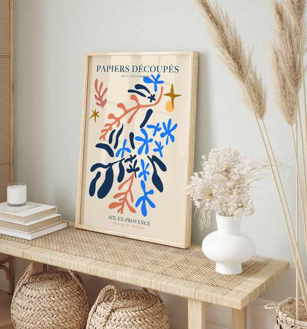 Organic Forms Papiers Découpés Art Poster – Fine Art Print Modern Abstract UV-resistent
