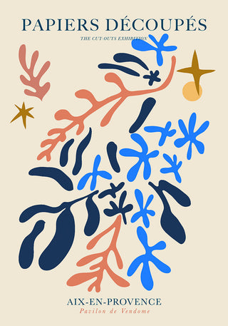 Organic Forms Papiers Découpés Art Poster – Fine Art Print | Modern Abstract | UV-resistent