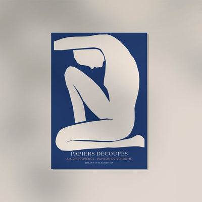 Woman Cut-Out Papiers Découpés Art Poster | Fine Art Print UV-beständig