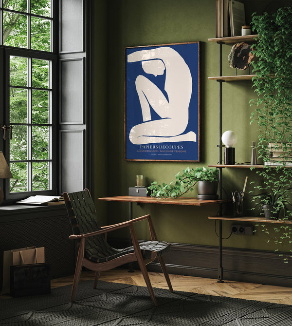 Woman Cut-Out Papiers Découpés Art Poster | Fine Art Print UV-beständig
