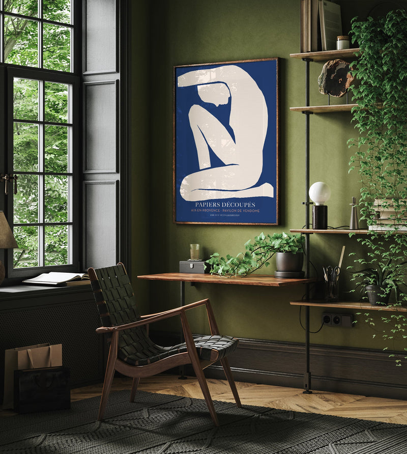 Woman Cut-Out Papiers Découpés Art Poster | Fine Art Print UV-beständig — Ansicht 2