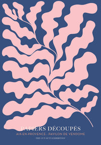 Fluid Form Pink Cut-Outs Art Poster – Abstract Shapes Fine Art Print — Ansicht 4