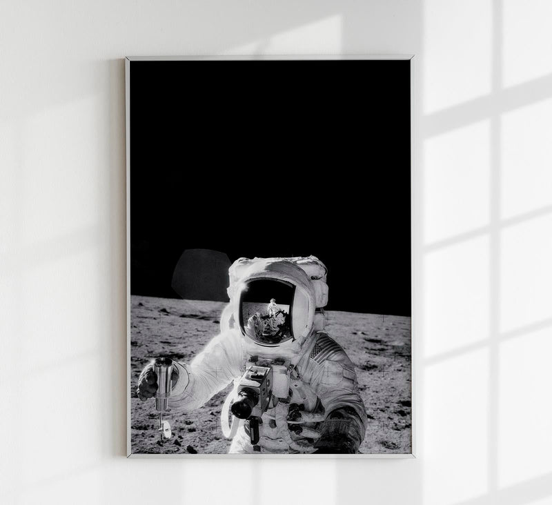 NASA Astronaut Poster – Black and White Art Print — Patroa Studio