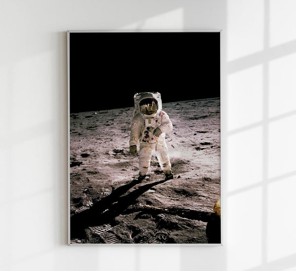 NASA Astronaut Poster – Black and White Photography Patroa Studio