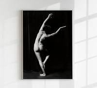Dancing in the Dark Poster - Black and White Art Photography — Ansicht 1