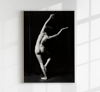 Dancing in the Dark Poster - Black and White Art Photography