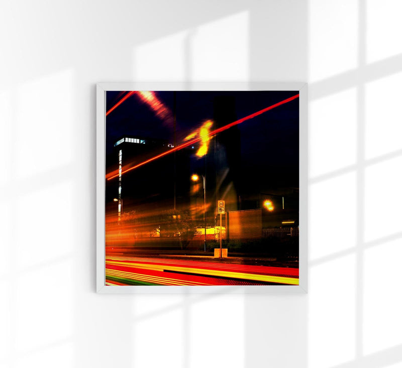 Car lights in long exposure effect – Kunstdruck von Patroa Studio — Patroa Studio