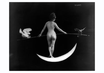 Nude Photography of Naked Woman – Night (1895) von F.B. Johnson & Company