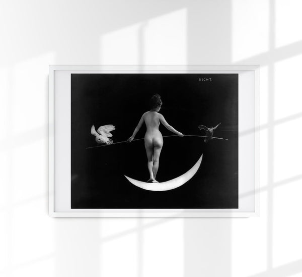 Nude Photography of Naked Woman – Night (1895) von F.B. Johnson & Company
